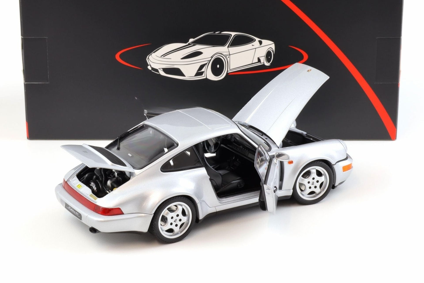 Norev 1993 Porsche 911 964 Carrera 4 WTL 30 Jahre Polar Silver 1:18