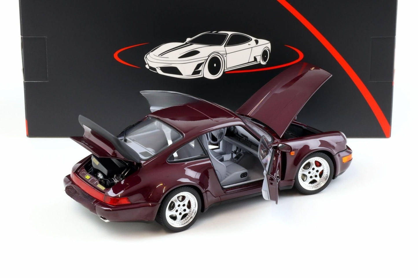 Norev 1993 Porsche 911 964 Turbo 3.6 Coupe Amethyst Purple Metallic 1:18