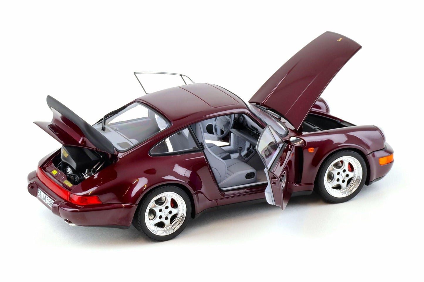 Norev 1993 Porsche 911 964 Turbo 3.6 Coupe Amethyst Purple Metallic 1:18
