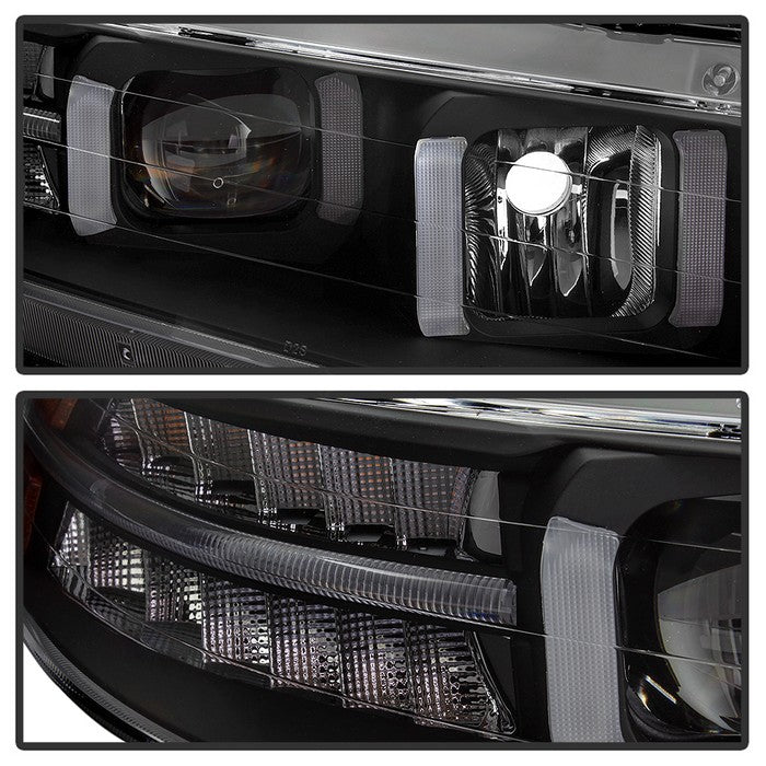SPYDER xTune 04-08 Acura TL (Xenon/HID Models) Projector Headlights LT DRL - Black (PRO-JH-ATL04-DRL-BK) 9040474