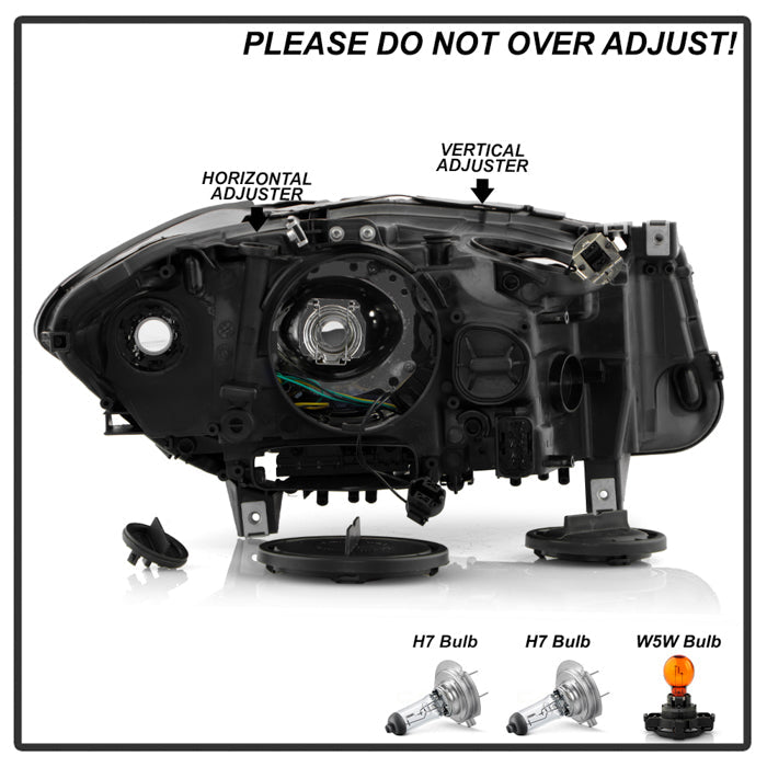 SPYDER 11-13 BMW 528i/535i OE Left Halogen w/ LED Halo Projector Headlight (PRO-JH-BF1011-H-OE-L) 9959295