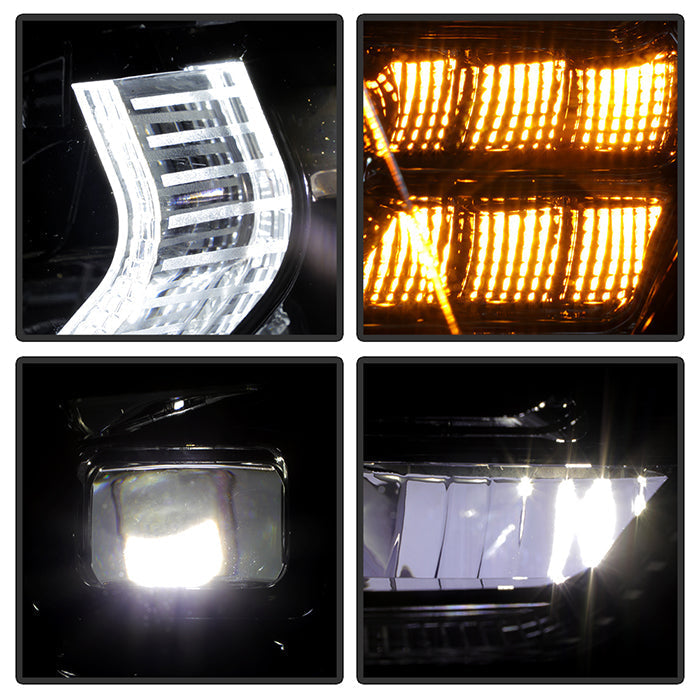 SPYDER xTune BMW F30 (Halogen Model) w/ LED DRL Projector Headlights - Blk Smoke PRO-JH-BMWF3012-LED-BSM 9950445