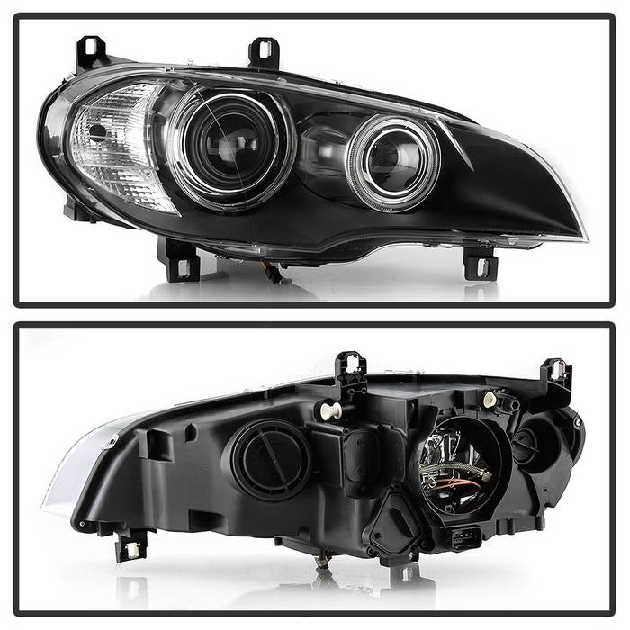 FR SPORT SPYDER xTune 07-10 BMW X5 Passenger Side HID AFS Projector Headlights - OEM Right...