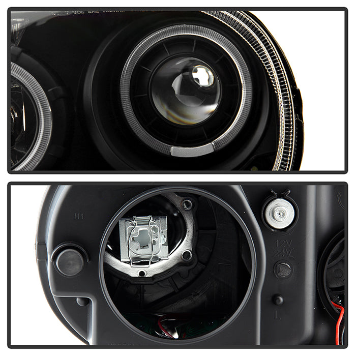 FR SPORT SPYDER Xtune Chrysler 300C 05-10 ( Not 300 ) Halo Projector Headlights Black...