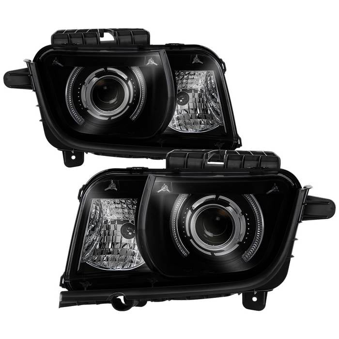 SPYDER xTune 10-13 Chevy Camaro CCFL Halo Projector Headlights - Black Smoked (PRO-JH-CCAM10-LED-BSM) 9040870