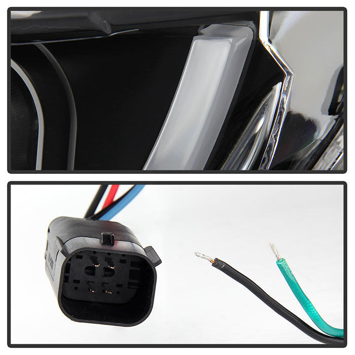 FR SPORT SPYDER xTune 16-18 Chevrolet Camaro Halogen Only Proj Headlights w/ DRL Tube - Black -...