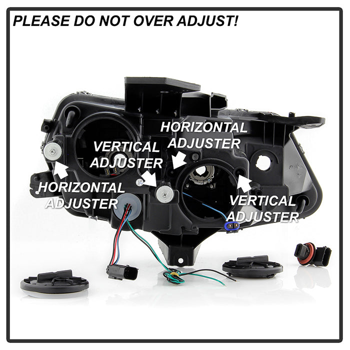 FR SPORT SPYDER xTune 16-18 Chevrolet Camaro Halogen Only Proj Headlights w/ DRL Tube - Black -...