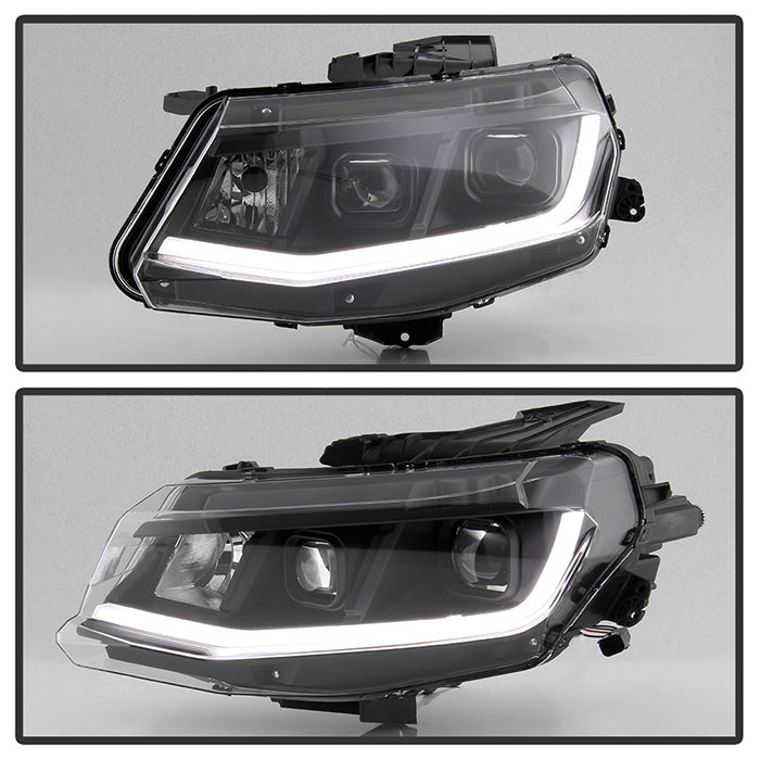 FR SPORT SPYDER xTune 16-18 Chevrolet Camaro Halogen Only Proj Headlights w/ DRL Tube - Black -...