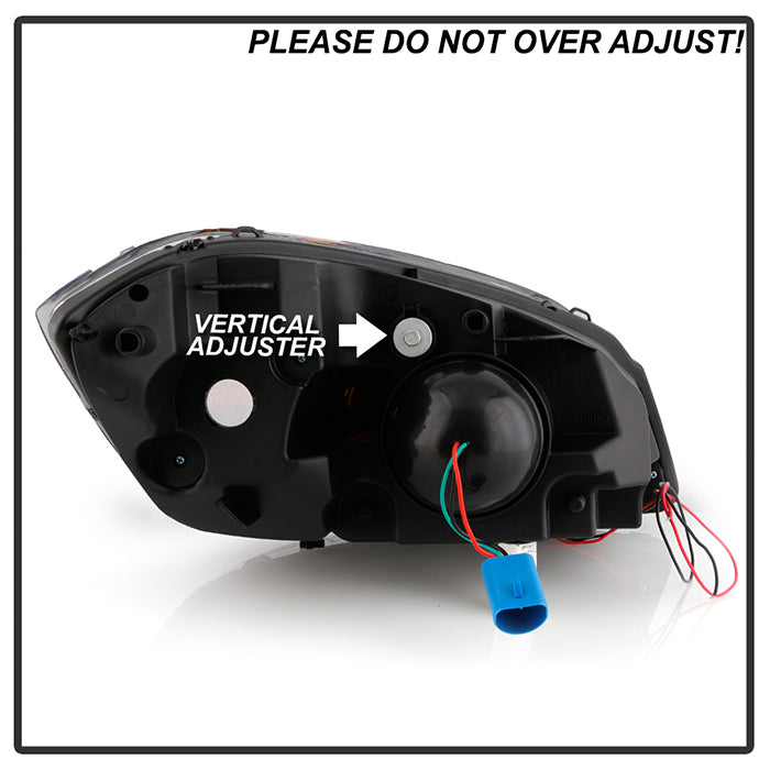 SPYDER xTune 05-10 Chevy Cobalt DRL Light Bar Projector Headlights Black PRO-JH-CCOB05-LBBRL-BK 9046780