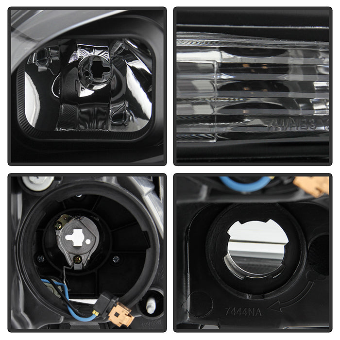 SPYDER xTune 13-15 Chevy Malibu (Halogen Models Only) DRL Light Bar Proj. Headlights - Black PRO-JH-CM13-LB 9046254