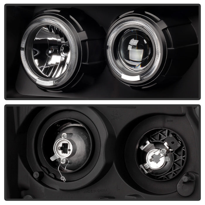 SPYDER Xtune Chevy Suburban 1500/2500 07-14 Halo Projector w/LED Headlights Black PRO-JH-CSUB07-LED-BK 9030291