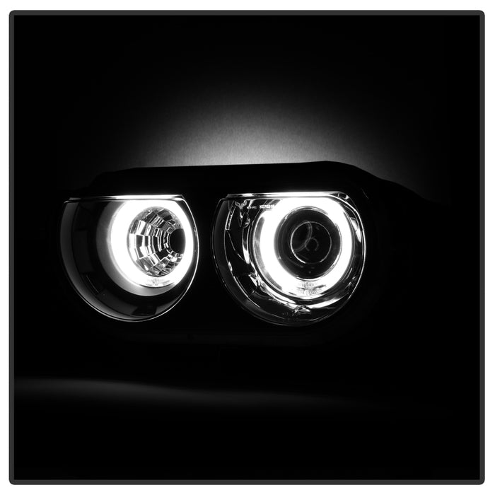 SPYDER xTune 08-14 Dodge Challenger CCFL Halo HID Projector Headlights - Black (PRO-JH-DCHAL08-CCFL-BK) 9036965