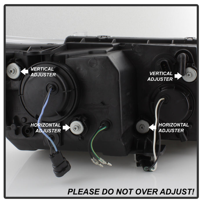 SPYDER xTune Dodge Journey 2009-2014 Light Bar DRL Projector - Black PRO-JH-DJ09-LBBRL-C 9036637
