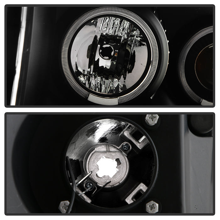 SPYDER Xtune Dodge Ram 1500 06-08 / Ram 2500/3500 06-09 Halo Projector Headlights Black PRO-JH-DR06-LED-BK 9028328