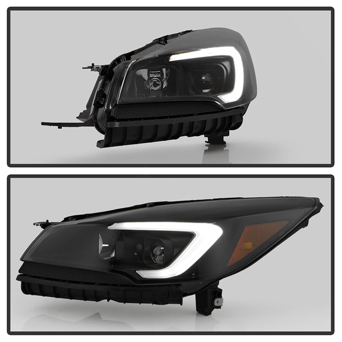 FR SPORT SPYDER xTune 13-16 Ford Escape LED Light Bar Halogen Proj Headlights - Blk Smoke...