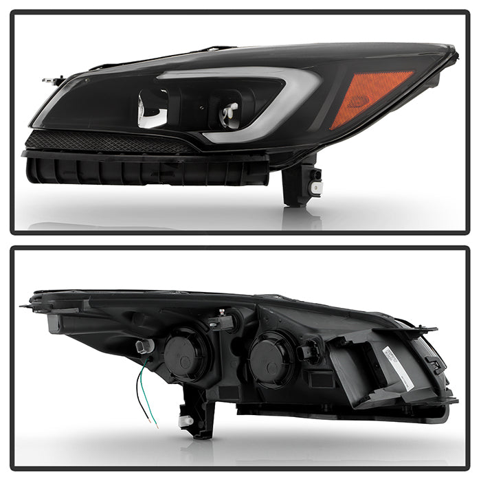 FR SPORT SPYDER xTune 13-16 Ford Escape LED Light Bar Halogen Proj Headlights - Blk Smoke...