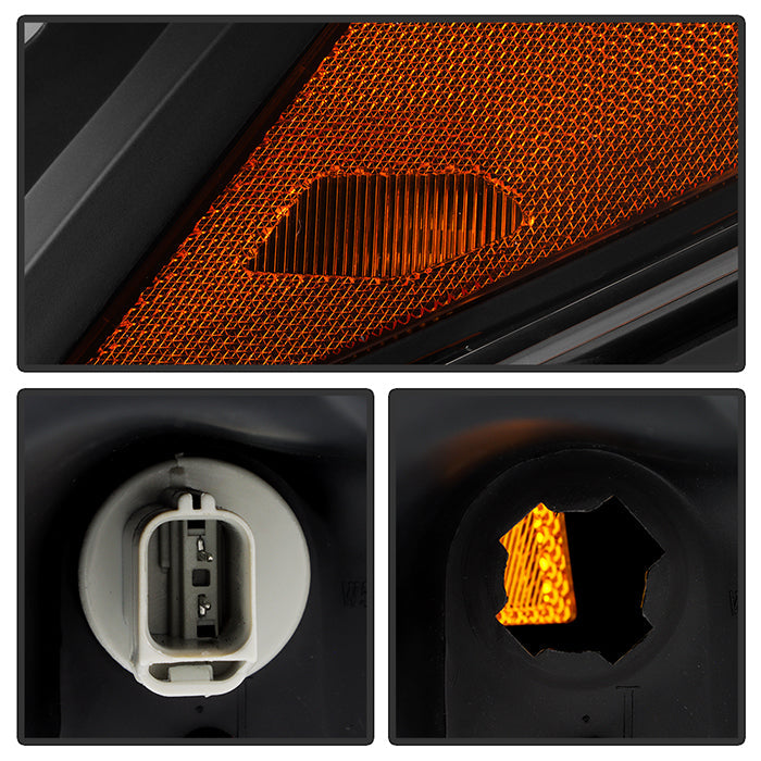 FR SPORT SPYDER xTune 13-16 Ford Escape LED Light Bar Halogen Proj Headlights - Blk Smoke...