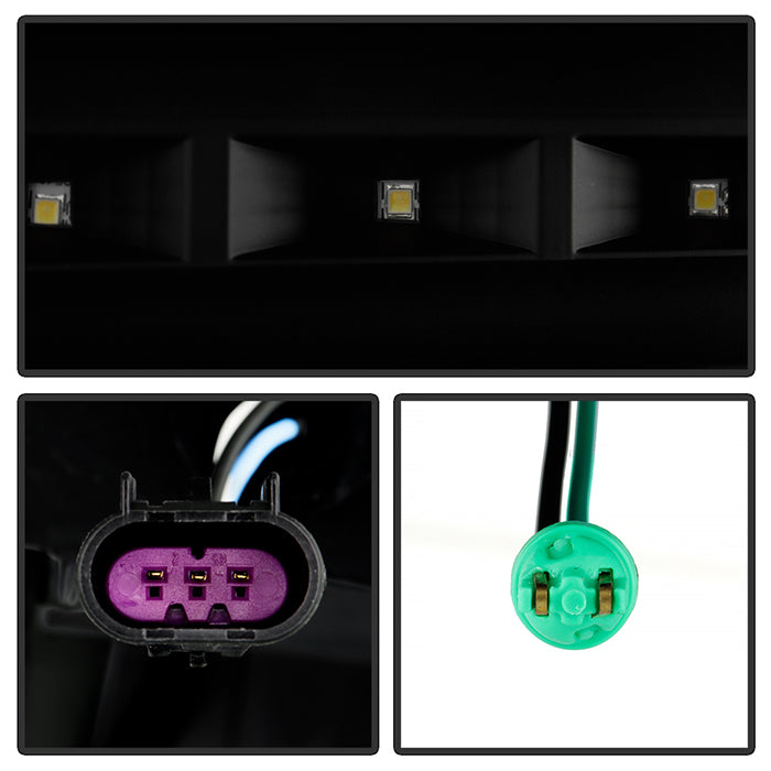 FR SPORT SPYDER Xtune Ford F150 09-14 Projector Headlights Halogen Model LED Halo Black Smoke...