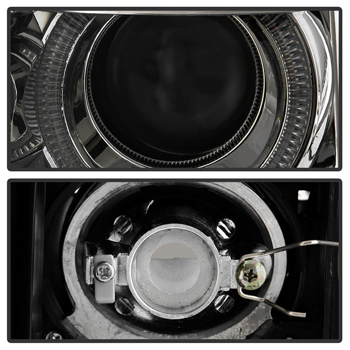 FR SPORT SPYDER Xtune Ford F150 09-14 Projector Headlights Halogen Model Only LED Halo Smoked...