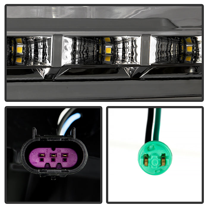 FR SPORT SPYDER Xtune Ford F150 09-14 Projector Headlights Halogen Model Only LED Halo Smoked...