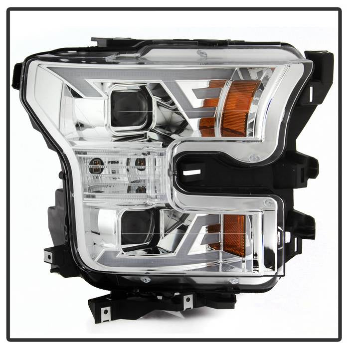 FR SPORT SPYDER xTune 15-17 Ford F-150 DRL LED Light Bar Projector Headlights - Chrome...