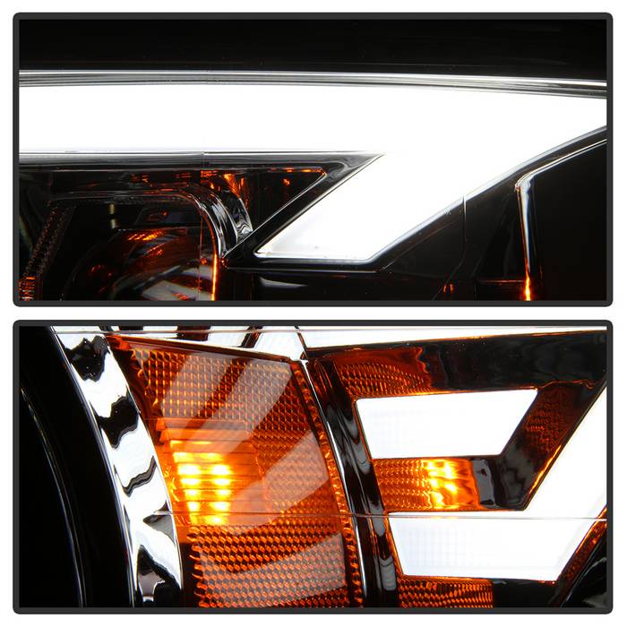 FR SPORT SPYDER xTune 15-17 Ford F-150 DRL LED Light Bar Projector Headlights - Chrome...