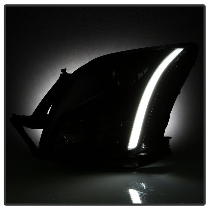 SPYDER xTune 06-09 Ford Fusion Light Bar DRL Projector Headlights - Black (PRO-JH-FFU06-LB-BK) 9042119