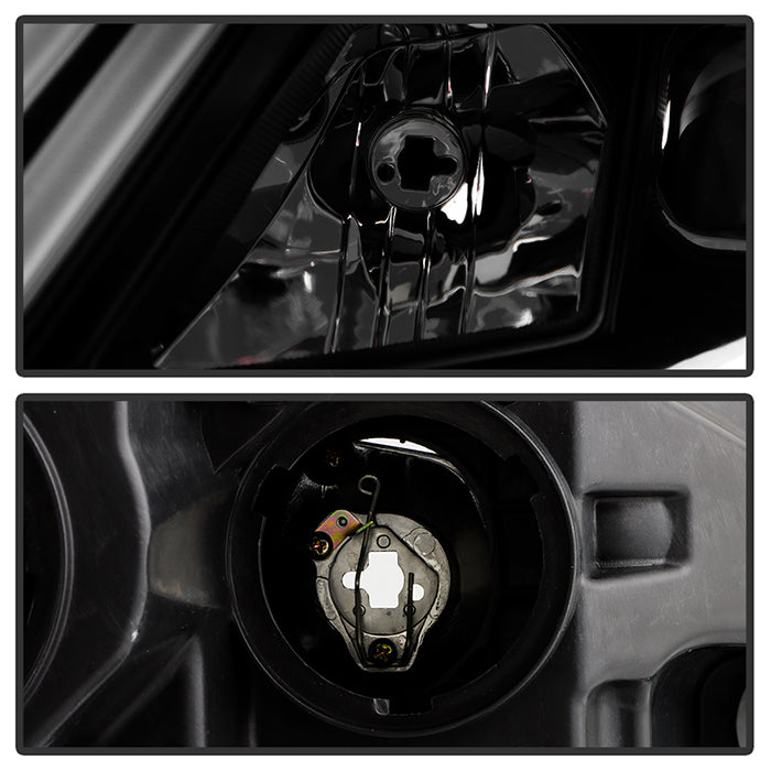 SPYDER xTune 10-12 Ford Fusion Projector Headlights - Light Tube DRL - Black Smoked (PRO-JH-FFU10-LB-BSM) 9041761