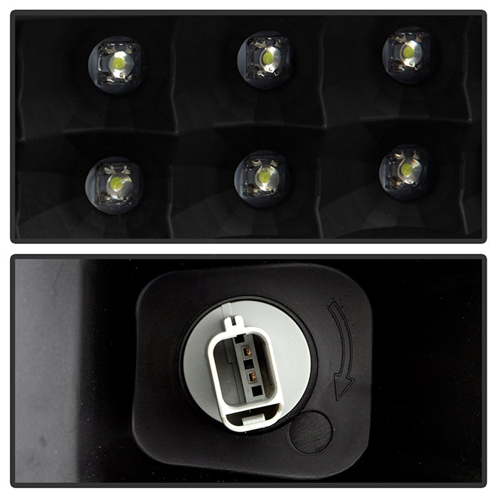 FR SPORT SPYDER Xtune Ford F250/350/450 Super Duty 08-10 Projector Headlights LED Halo Black...