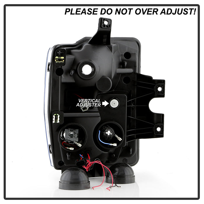 FR SPORT SPYDER Xtune Ford F250/350/450 Super Duty 08-10 Projector Headlights LED Halo Black...