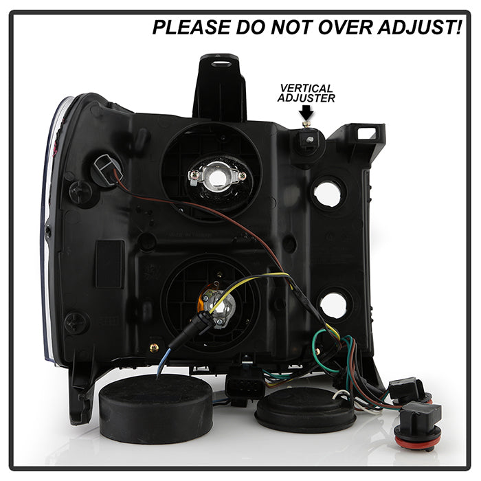 FR SPORT SPYDER Xtune GMC Sierra 1500/2500/3500 07-13 Projector Headlights LED Halo- Chrome...
