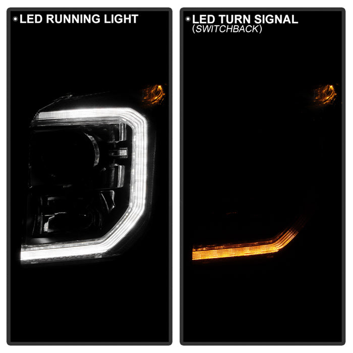 SPYDER xTune 15-20 GMC Yukon+XL HID Only w/LED DRL Projector Headlight OE Left (PRO-JH-GYD15-HID-OE) 9954856