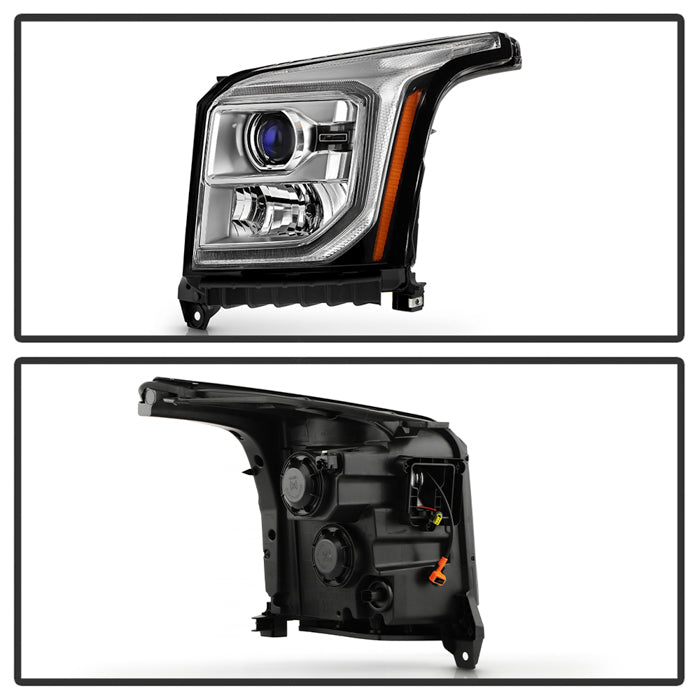 SPYDER xTune 15-20 GMC Yukon+XL HID Only w/LED DRL Projector Headlight OE Left (PRO-JH-GYD15-HID-OE) 9954856