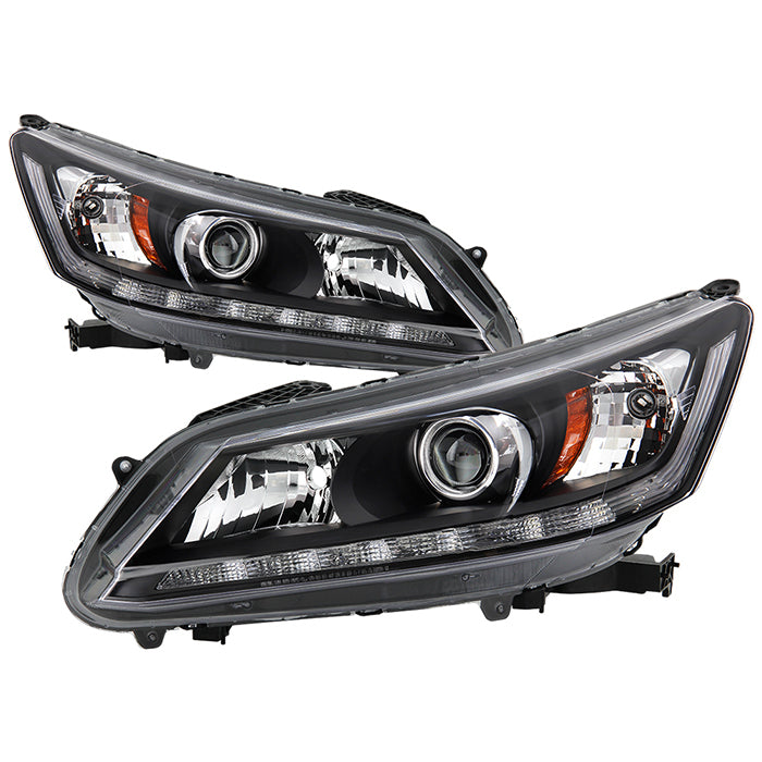 FR SPORT SPYDER xTune 13-15 Honda Accord LED Blue Start / Sequential Signal DRL Proj - Blk -...