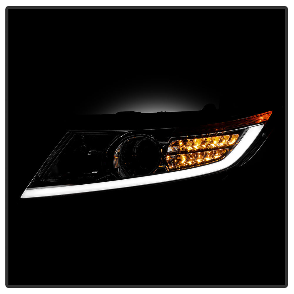 SPYDER xTune 11-17 Honda Odyssey Halogen Models Projector Headlights w/LED - Chrome (PRO-JH-HODY11-SQ-C) 9055256