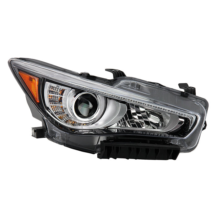 SPYDER 14-17 Infiniti Q50 4Dr HID (w/o Adaptive) Projector Headlights - OE Right 9946295