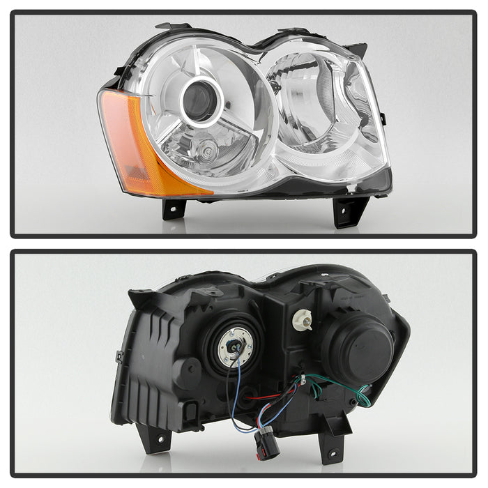 FR SPORT SPYDER xTune Jeep Grand Cherokee 08-10 OEM Style Projector Headlights - Chrome...