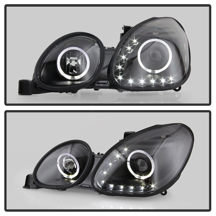 FR SPORT SPYDER Xtune Lexus GS300/GS400/GS430 98-05 Halogen Only Halo Projector Headlights Black...