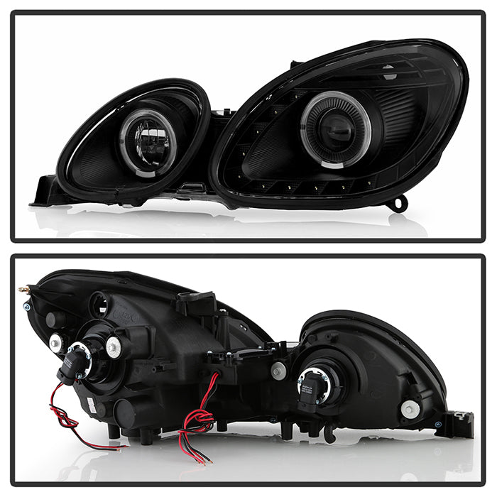 FR SPORT SPYDER Xtune Lexus GS300/GS400/GS430 98-05 Halogen Only Halo Projector Headlights Black...