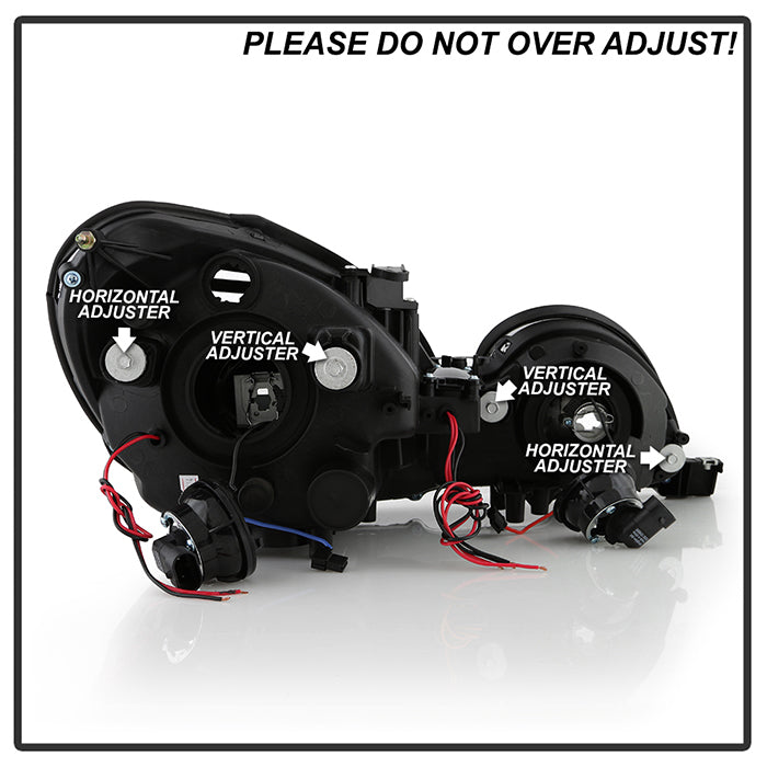 FR SPORT SPYDER Xtune Lexus GS300/GS400/GS430 98-05 Halogen Only Halo Projector Headlights Black...