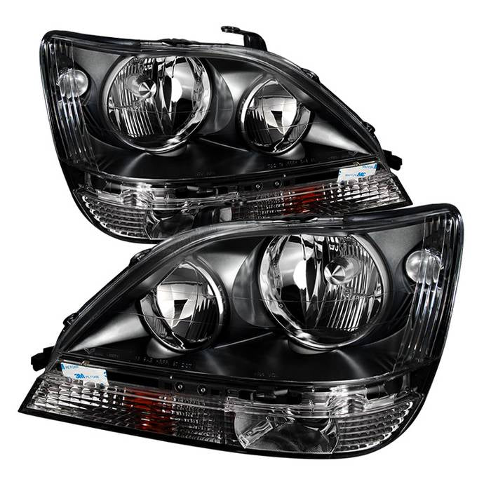 FR SPORT SPYDER Xtune Lexus Rx300 99-03 Halogen Only (Bulbs Not Included) Crystal Headlights...