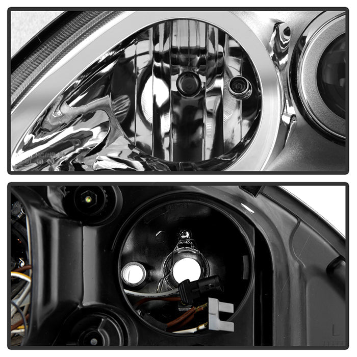 FR SPORT SPYDER Xtune Mercedes Benz W163 Ml-Class 98-01 ProjectOEr Headlights Chrome...