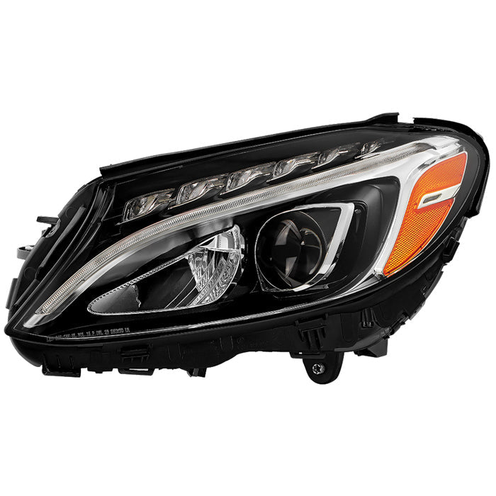 SPYDER Xtune 15-18 Mercedes C Class LED Single Projector Headlight - OE Left (PRO-JH-MBW20515-FLED-OE-L) 9959370