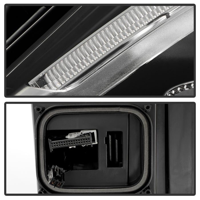 SPYDER Xtune 15-18 Mercedes C Class LED Single Projector Headlight - OE Left (PRO-JH-MBW20515-FLED-OE-L) 9959370