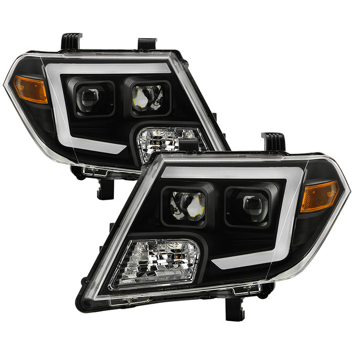 FR SPORT SPYDER xTune Nissan Frontier 09-20 Projector Headlights - Light Bar DRL - Black 9051395