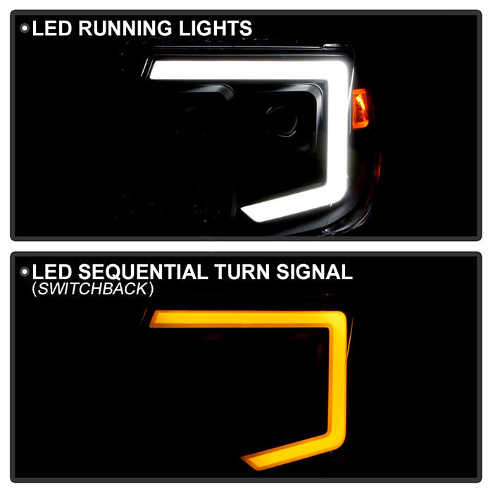 FR SPORT SPYDER xTune Nissan Frontier 09-20 Projector Headlights - Light Bar DRL - Black 9051395...