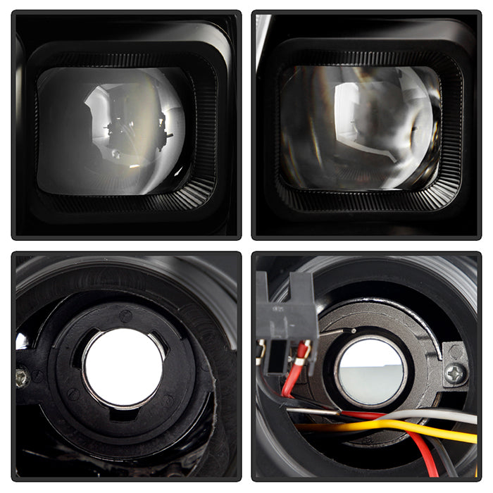 FR SPORT SPYDER xTune Nissan Frontier 09-20 Projector Headlights - Light Bar DRL - Black 9051395...