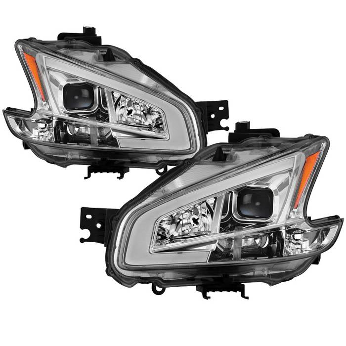 FR SPORT SPYDER xTune 09-14 Nissan Maxima Halogen LED Light Bar Projector Headlights - Chrome...