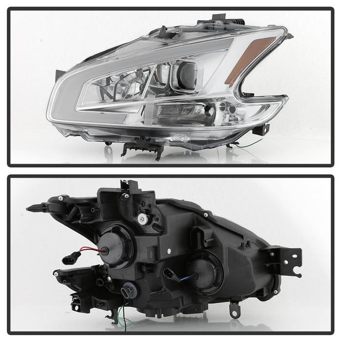 FR SPORT SPYDER xTune 09-14 Nissan Maxima Halogen LED Light Bar Projector Headlights - Chrome...