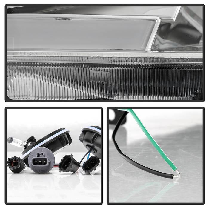 FR SPORT SPYDER xTune 09-14 Nissan Maxima Halogen LED Light Bar Projector Headlights - Chrome...